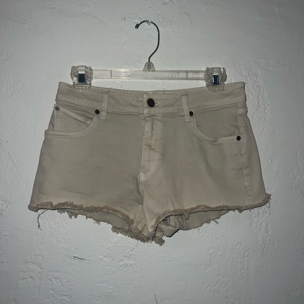 Volcom Tan Jean Shorts Size 27